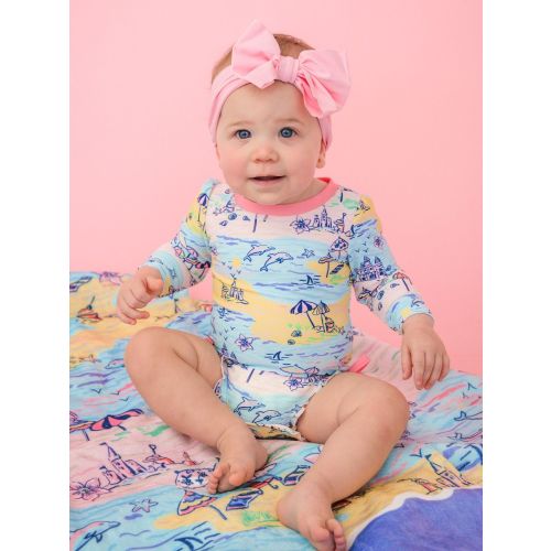 Long Sleeve One Piece Rash Guard | RuffleButts & RuggedButts
