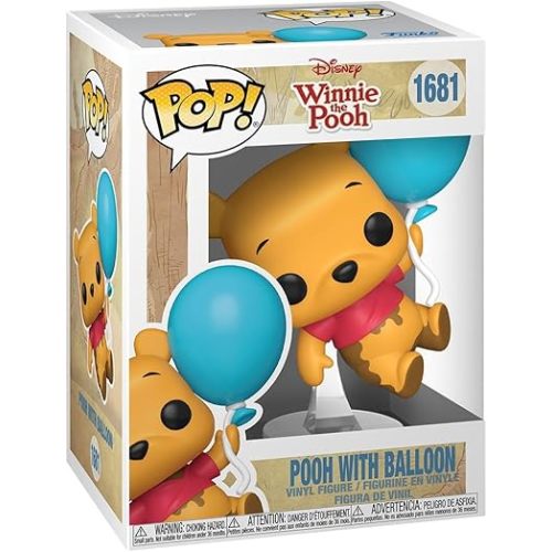 Funko Pop! Disney: Winnie The Pooh - Pooh with Balloon - Collectable Vinyl Figure - Gift Idea - Official Merchandise - Toys for Kids & Adults - Disney Fans