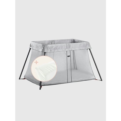 BabyBjorn Travel Crib Light and Fitted Sheet Bundle Pack