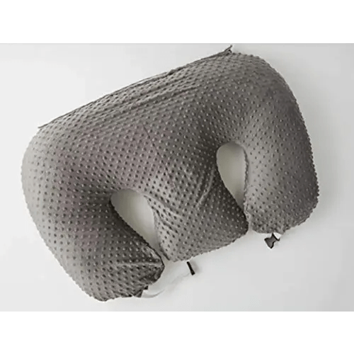 Twin Z The Pillow - Grey - 6 uses in 1 Twin Pillow ! Breastfeeding, Bottlefeeding, Reflux, Support and Pregnancy Pillow! Cuddle Grey DOTS