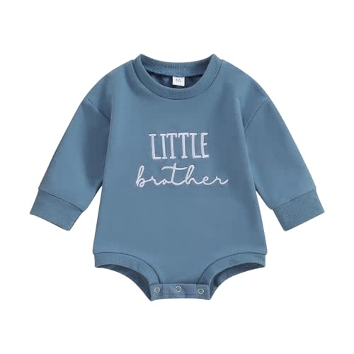 Big Brother Little Brother Matching Outfits Toddler Baby Boy Crewneck Sweatshirt Pullover Shirt Fall Clothes