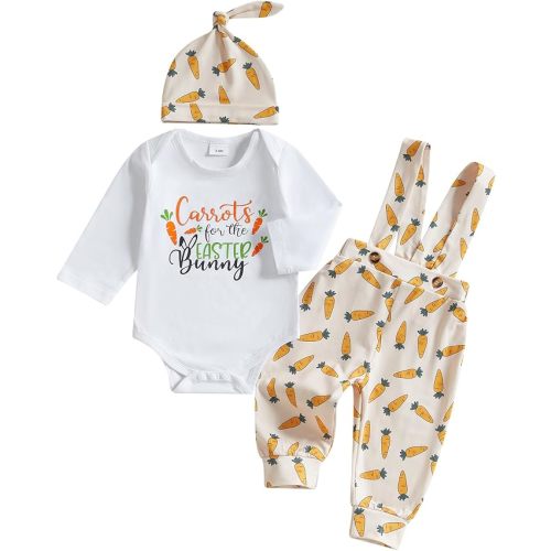 Newborn Baby Boy Mardi Gras Outfit First Letter Romper+Suspender Pants 3pcs