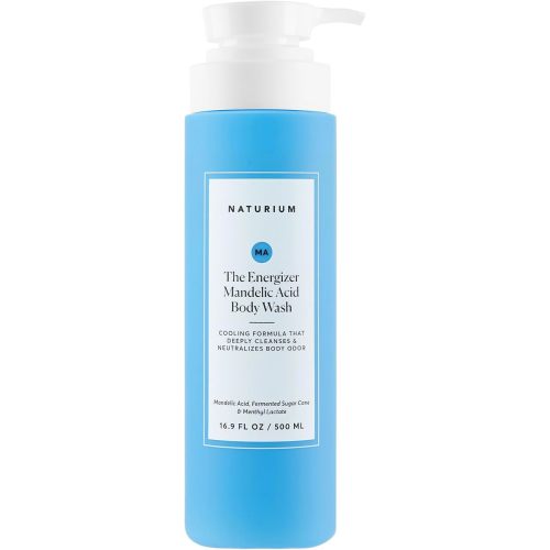 Naturium The Energizer Body Wash, Cooling & Refreshing Formula with Mandelic Acid, Deeply Cleanses & Neutralizes Body Odor, 16.9 oz