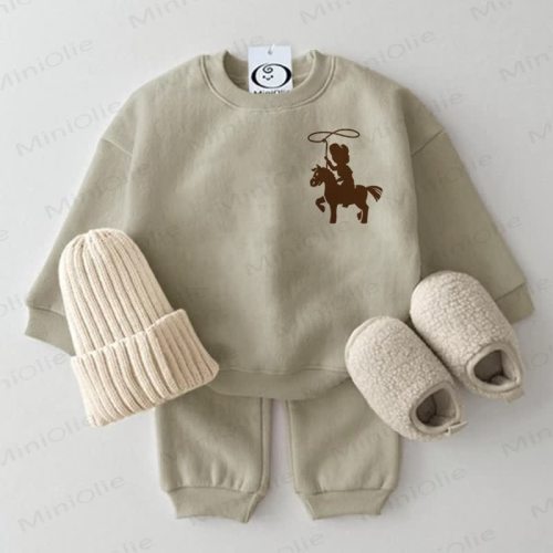 Baby Horse Grey Green 2-piece Set