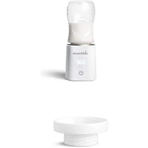 Munchkin® 98° Digital Bottle Warmer and Adapter for Comotomo, Olababy and Boon Nursh Baby Bottles