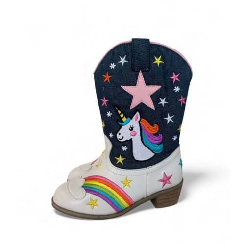 Rainbow Unicorn Cowgirl Boots