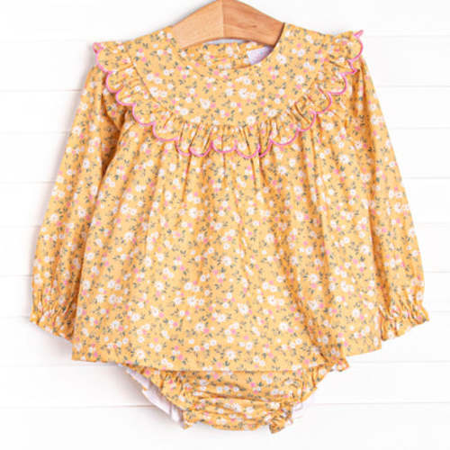 Macie Marigold Diaper Set, Yellow – Stitchy Fish