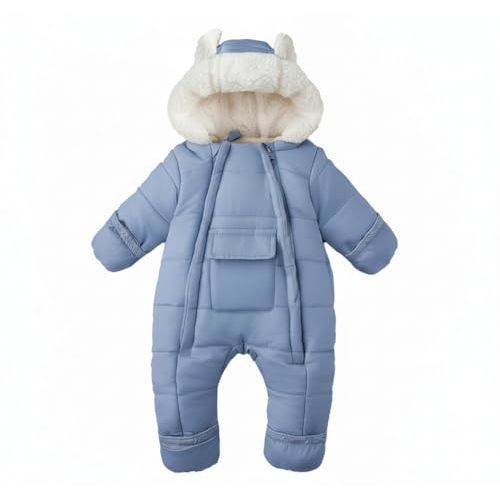 Baby Girls Boys Snowsuit Newborn Winter Clothes Jumpsuit Romper Infant Hooded Fleece Coat Jacket Outwear