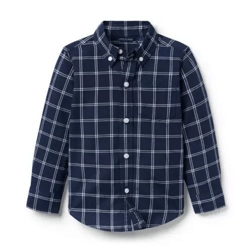 Boy Merchant Marine Tattersall Tattersall Flannel Shirt by Janie and Jack