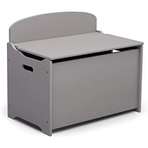Delta Children MySize Deluxe Toy Box - Greenguard Gold Certified, Grey