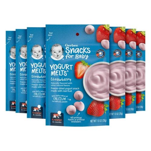 Gerber Strawberry Yogurt Melts Baby Snacks