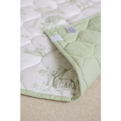 Safari Toile Quilted Playmat - Organic Quilted Baby Playmat – The Gilded Bird US