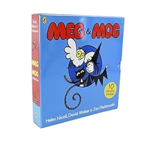 Meg and Mog Collection 10 Children Pictures Books Set Including Meg on the Moon by Helon Nicoll , David Walser & Jan Pienkowski: Very Good (1990) | WeBuyBooks 2