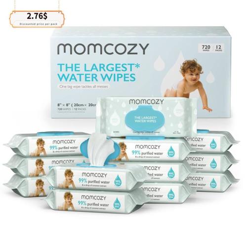 Baby wipes, Momcozy wipes - oversized design, cleansing and moisturizing - TikTok Shop