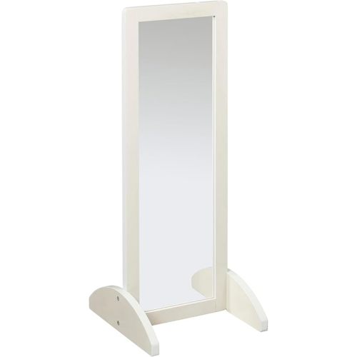 ECR4Kids Toddler Single-Sided Bi-Directional Mirror, Kids Furniture, White Wash