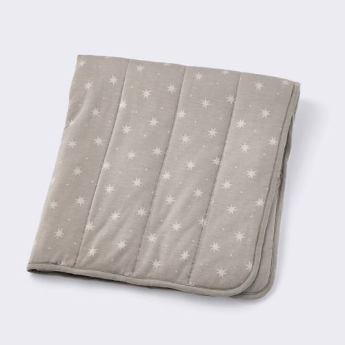 Rayon from Bamboo Jersey Quilted Blanket - Stars - Gray - Cloud Island™