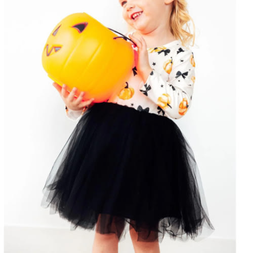 Pretty in Pumpkin L/S Tutu Dress | Mila & Rose