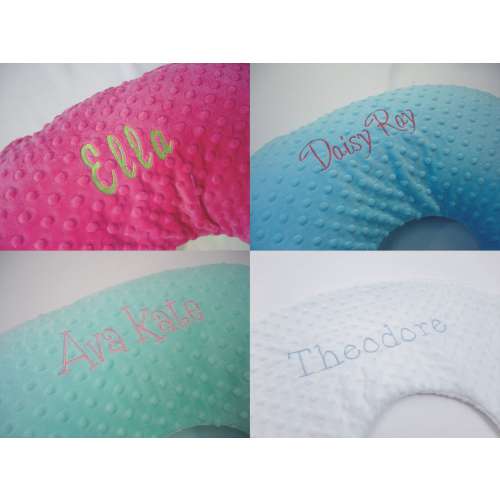 Personalized Embroidered Nursing Pillow Cover