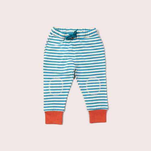 Blue Striped Marl Organic Comfy Joggers – Little Green Radicals