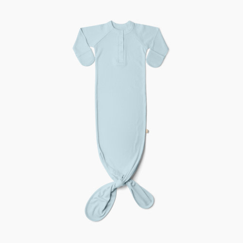 Goumi Kids x Babylist Bamboo & Organic Cotton Gown - Sky, Newborn
