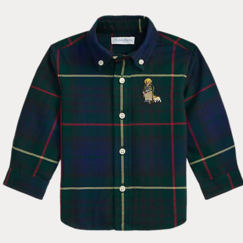 Polo Bear Plaid Oxford Shirt