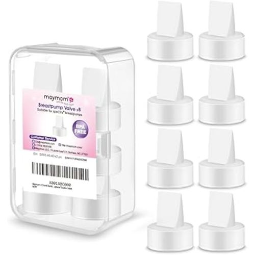 Maymom 8 Count Duckbill Valves for Spectra S1 S2 9 Plus Synergy Gold Replacement Pump Parts Replace Spectra Duckbill Valve (White)