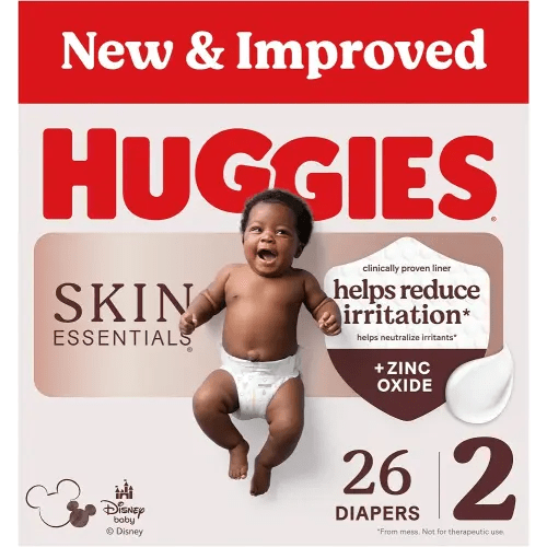 Huggies Skin Essentials Diapers Size 2, 26 Count