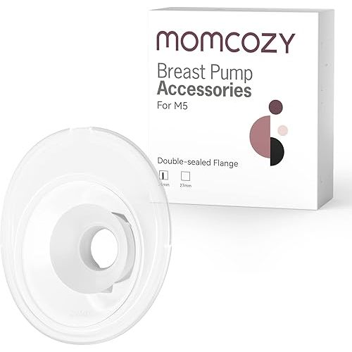 Momcozy M5 Double-Sealed Flange 24mm. Original M5 Breast Pump Replacement Accessories, 1PC (24mm)