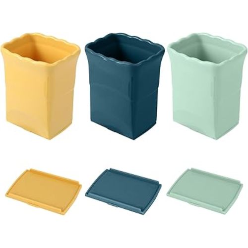 3 Pcs Dokpod Cup Slicer Stainless Steel Strawberry Slicer Banana Slicers Fruit Cutters Multifunctional Soft Fruits and Vegetable Slice Fresh Platter Making