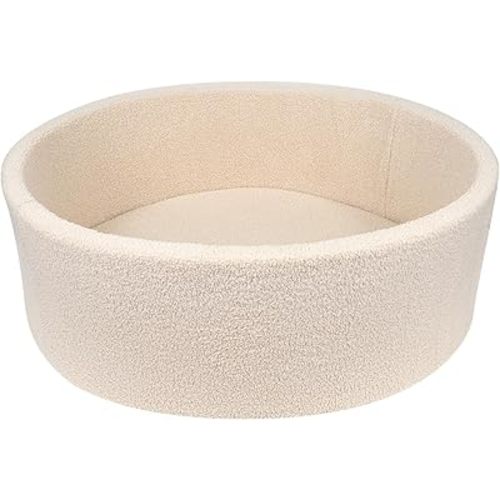 Kids Foam Ball Pits for Toddlers Babies Dogs Cats, Soft Infant Baby Ball Pit Pool for Girls and Boys Gifts, (Balls NOT Included) Imitation Teddy Colours