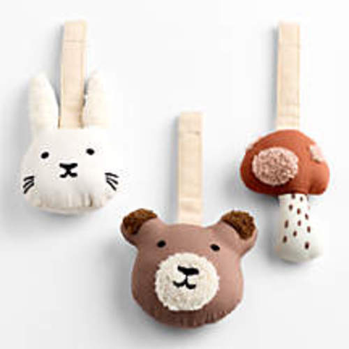 Woodland Baby Rattle Set