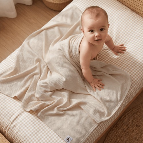 Swaddle Oatmeal Ribbed