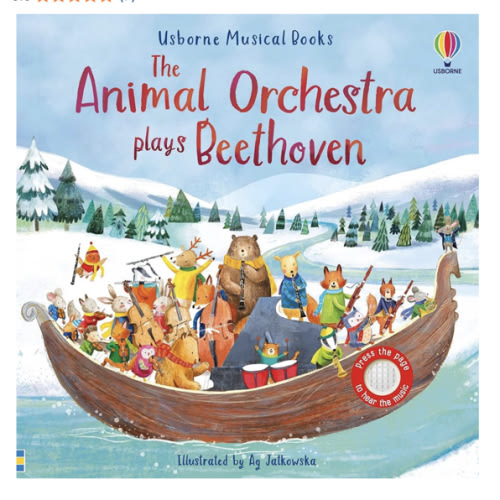 Animal Orchestra Plays Beethoven: An Interactive Musical Book Introduction to the Beloved Classical Composer, with Five Musical Pieces