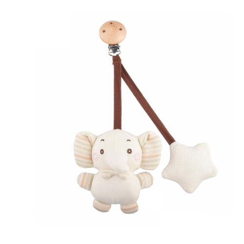 MIKLL Organic Cotton Rattles, Baby Colored Cotton Soothing Bed Hangings, Plush Doll Toys, 9.25" Soft Safe Material Plushies,Perfect Gifts for for Friends
