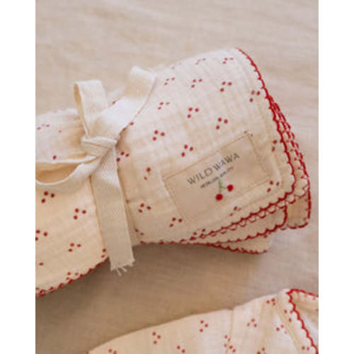 Embroidered Swaddle in Cherries – Wild Wawa