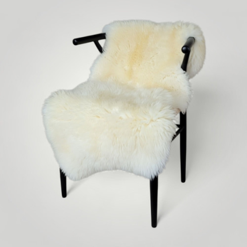 Cream Holland Sheepskin | Lightweight Plush Wool 45x24 (NP933)