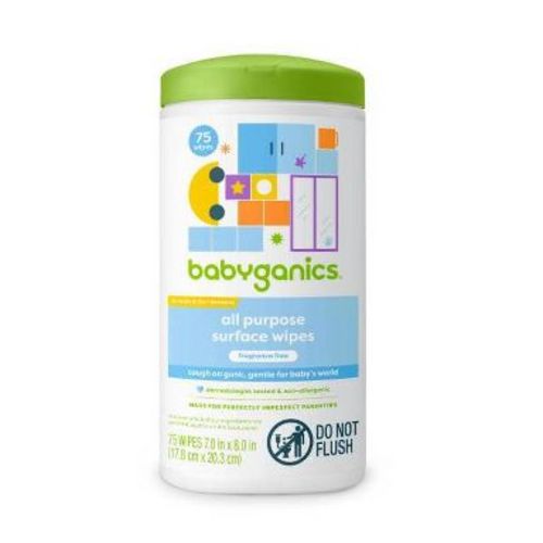 Babyganics All Purpose Surface Wipes - 75ct