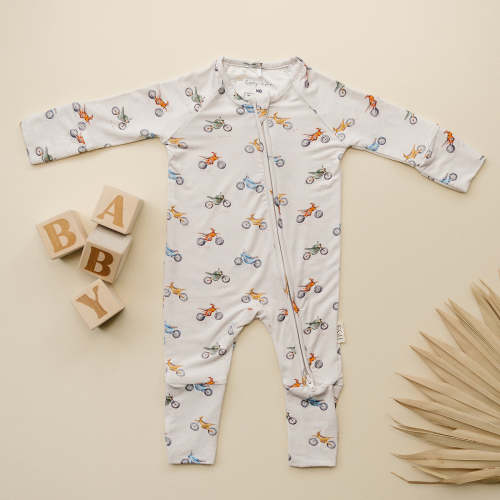 The Tate Zipper Footie – Emory & Hope