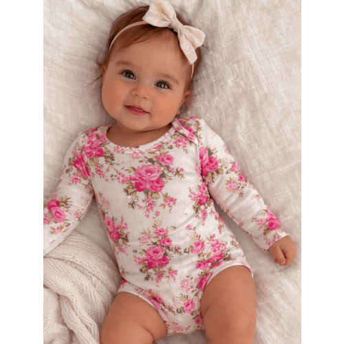 Long Sleeve Bodysuit, Country Daydream