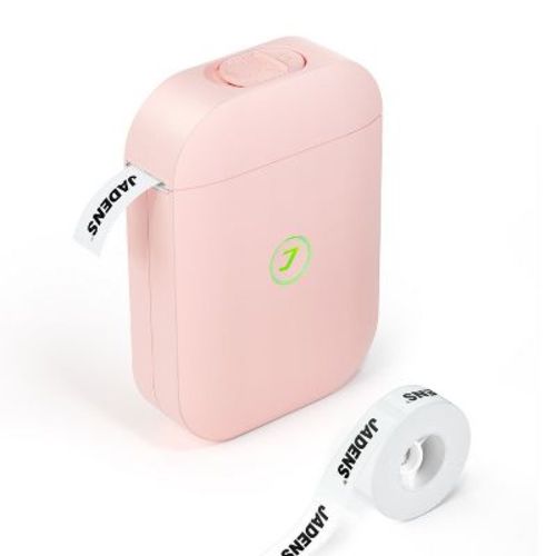 JADENS D11 Bluetooth Thermal Label Maker – Portable, Ink-Free, Rechargeable, Custom Sticker Printer with App Control, Includes One Roll