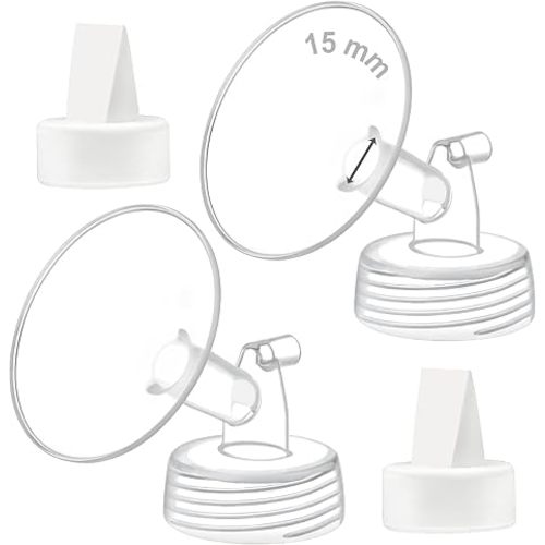 Maymom 15mm Flange and Duckbill Valve Compatible with Spectra S1 Spectra S2 Spectra 9 Plus Not Original Spectra Pump Parts Replace Spectra S2 Pump Parts Spectra Flange Spectra Duckbill Valve