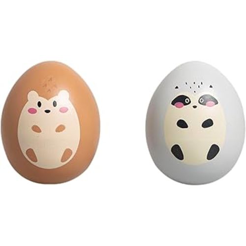 Pearhead Montessori Wooden Wobble Toy Set – Raccoon Hedgehog Baby Tummy-Time Sensory Balance Development, Baby Idea, Stocking Stuffers for Babies, FSC Certified, Infants 6-Month-Old Up