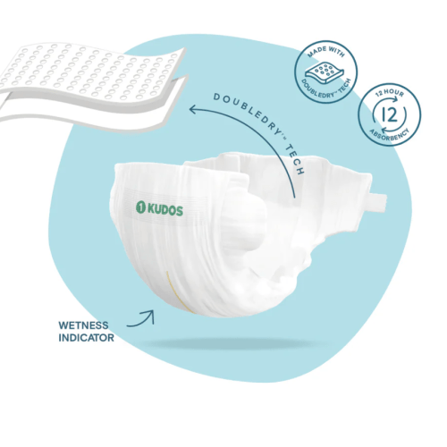 Kudos 100% Cotton Liner, Total Chlorine Free Diapers