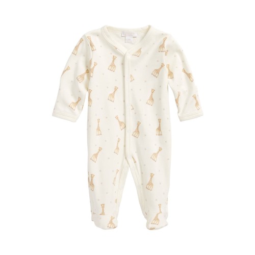 x Sophie la Girafe Print Footie, Newborn