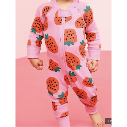 Strawberry Sweetness HannaJams™ Sleeper (3-6 months)