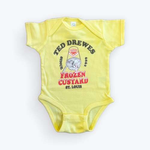 Onesie - Ted Drewes Yellow | Ted Drewes Gift Shop