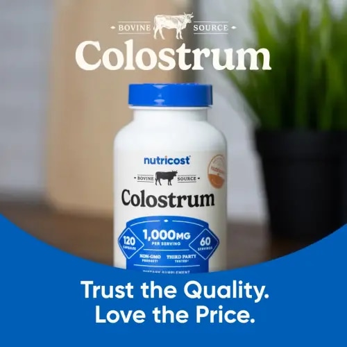 Nutricost Colostrum 500mg Capsules - 120 Capsules - Dietary Supplement for Healthcare - TikTok Shop