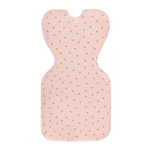 Love to Dream Swaddle Up Bamboo, Arms Up Position, Soft and Luxurious 100% Viscose from Bamboo - Wearable Blanket - 1.0 TOG - (20-24°C) Ideal for moderate temps (Cherries Blush, Newborn, 2.2–3.8kg)