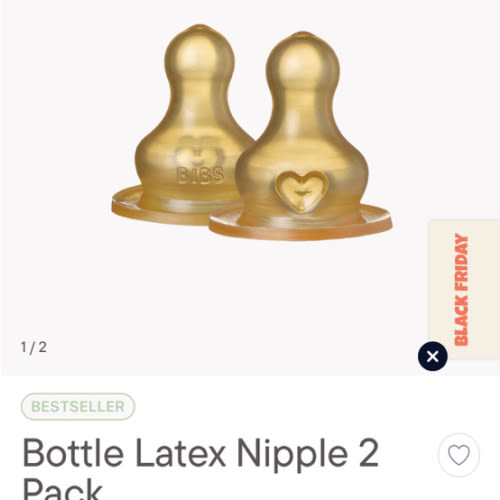 BIBS Bottle Latex Nipple 2 Pack | Natural & Anti-Colic – Bibsworld store US