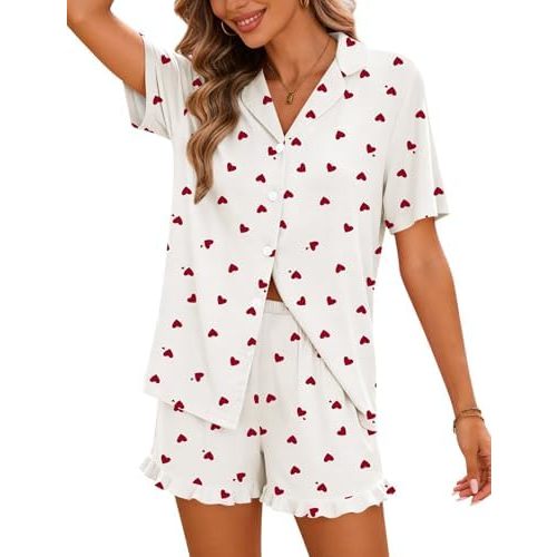 XXL Pajama Set Short Sleeve Loungewear